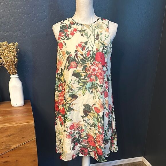 Floral Sleeveless Dress - Multicolor - Picture 1 of 6